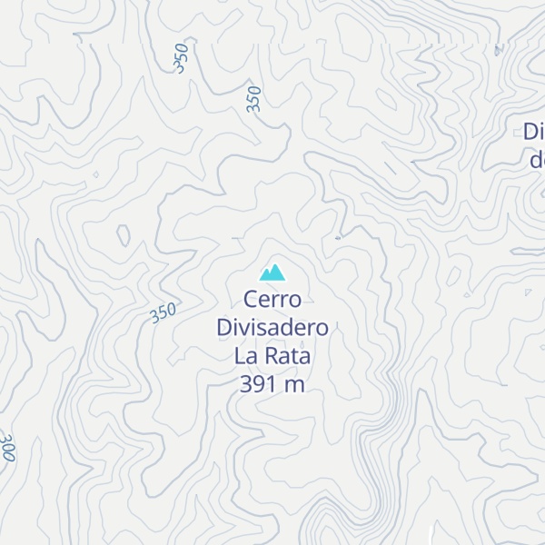 Map of Cerro Divisadero La Rata