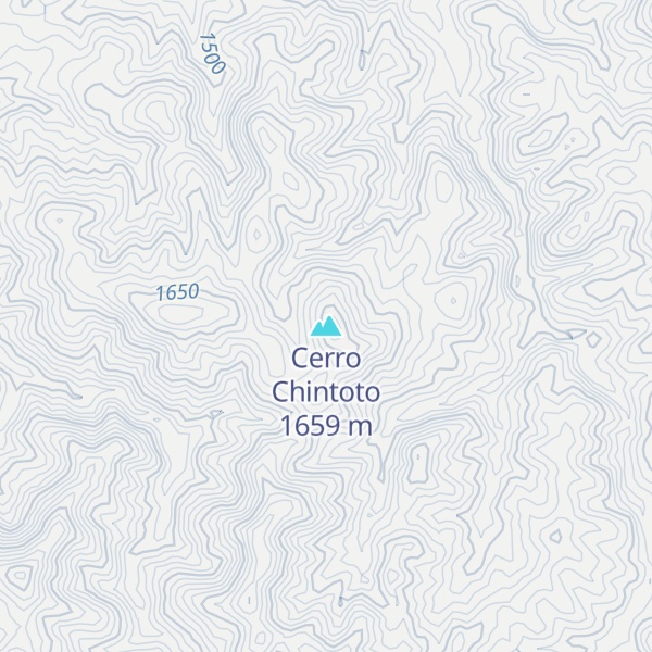 Map of Cerro Chintoto