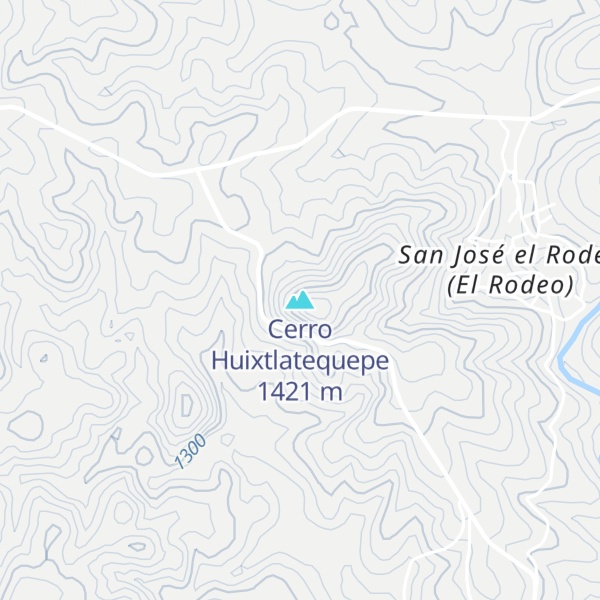 Map of Cerro Huixtlatequepe