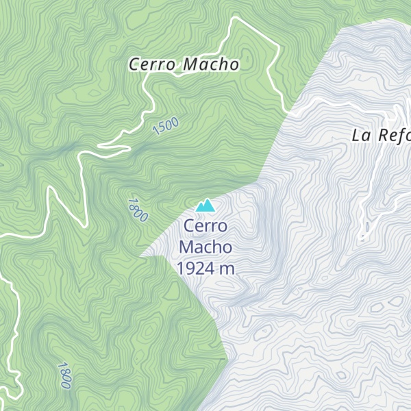 Map of Cerro Macho