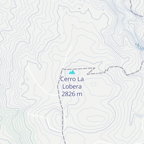 Map of Cerro La Lobera