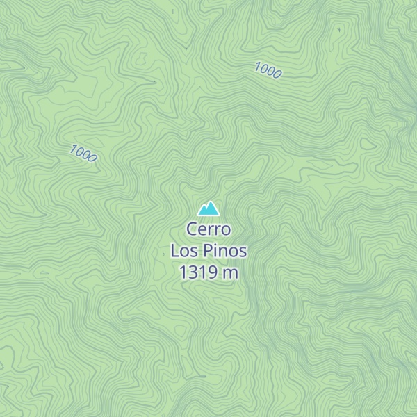 Map of Cerro Los Pinos