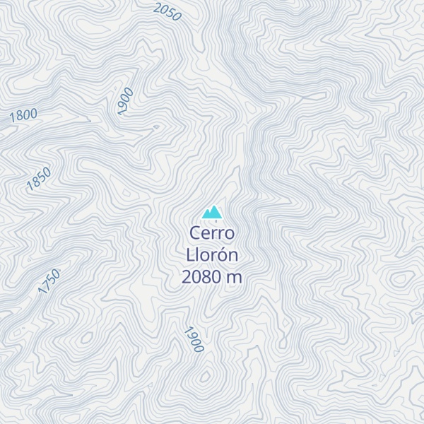 Map of Cerro Llorón