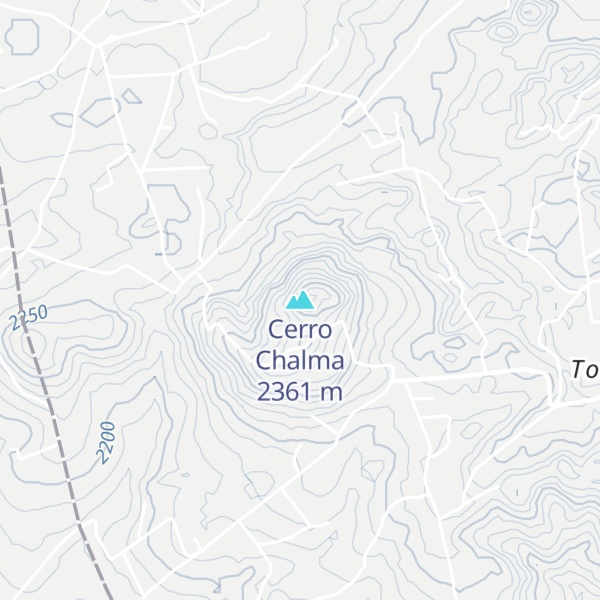 Map of Cerro Chalma