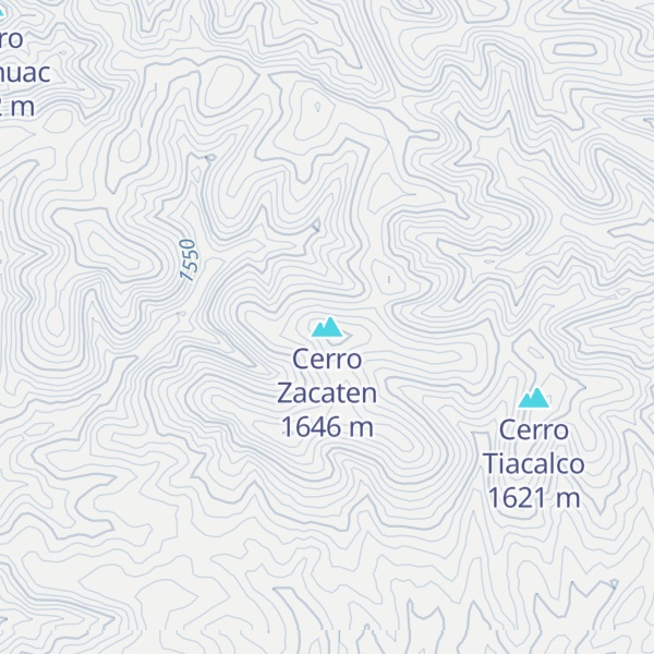 Map of Cerro Zacaten