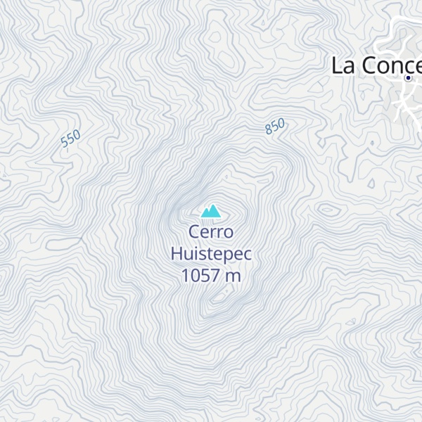 Map of Cerro Huistepec
