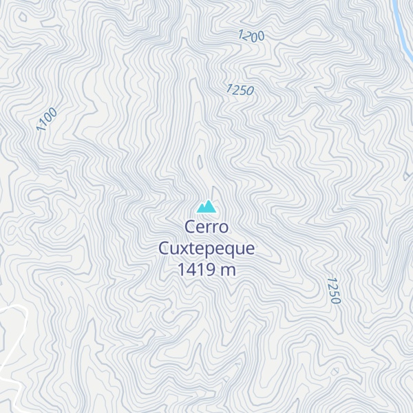 Map of Cerro Cuxtepeque