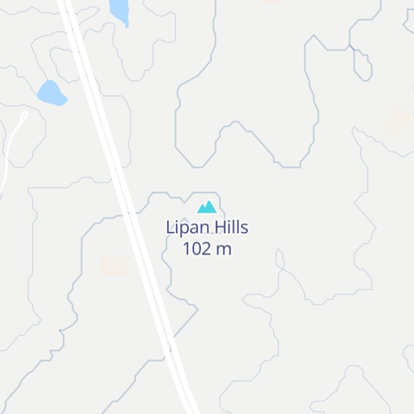 Map of Lipan Hills
