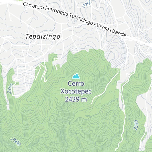 Map of Cerro Xocotepec