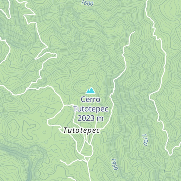 Map of Cerro Tutotepec