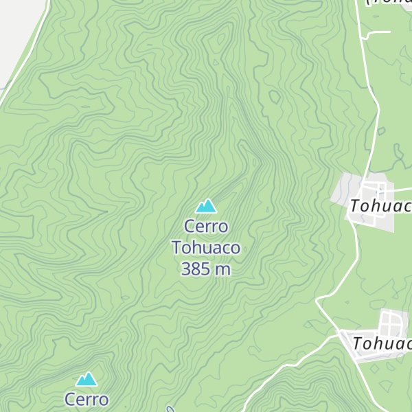 Map of Cerro Tohuaco