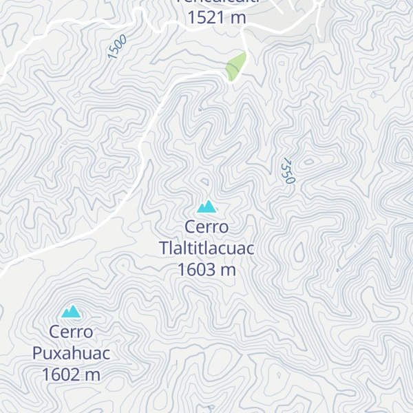 Map of Cerro Tlaltitlacuac
