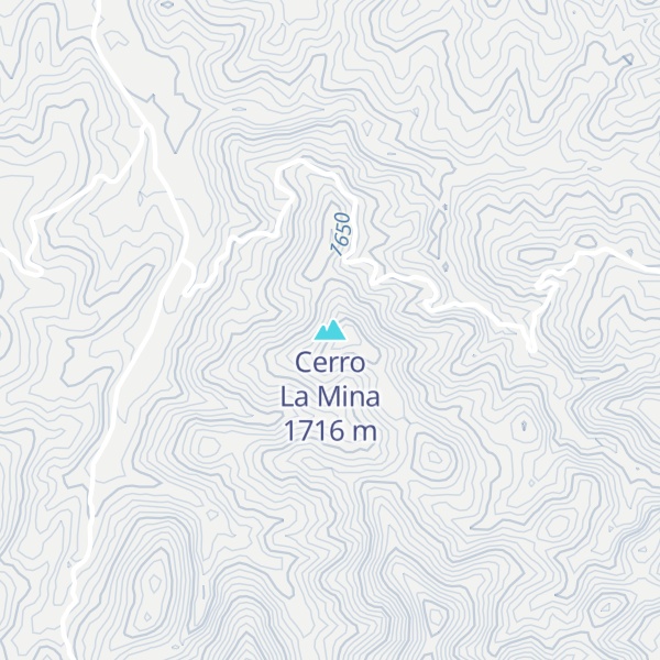 Map of Cerro La Mina