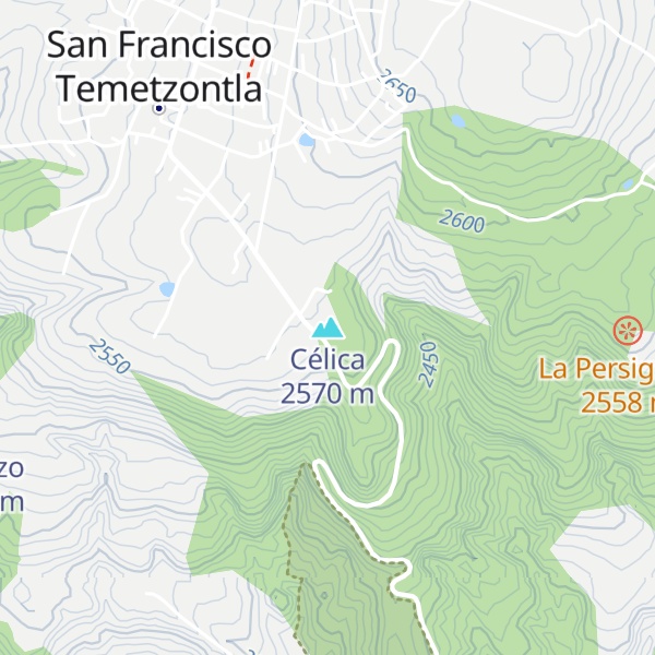 Map of Célica