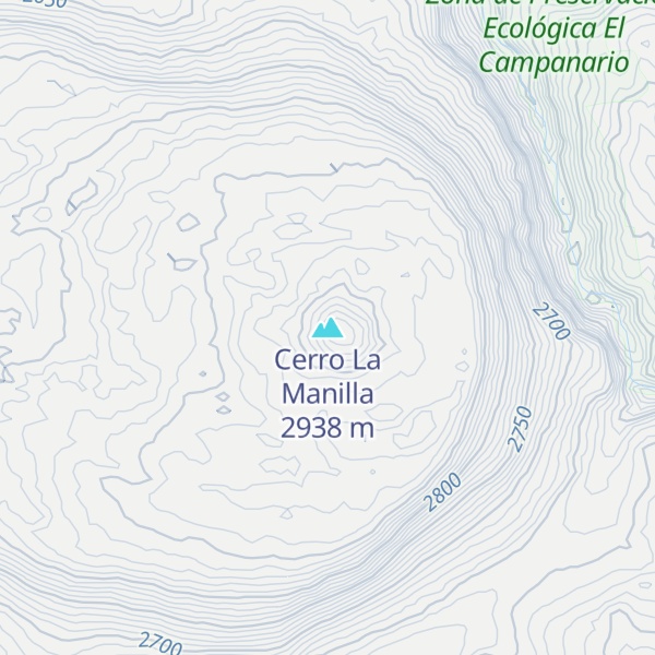 Map of Cerro La Manilla
