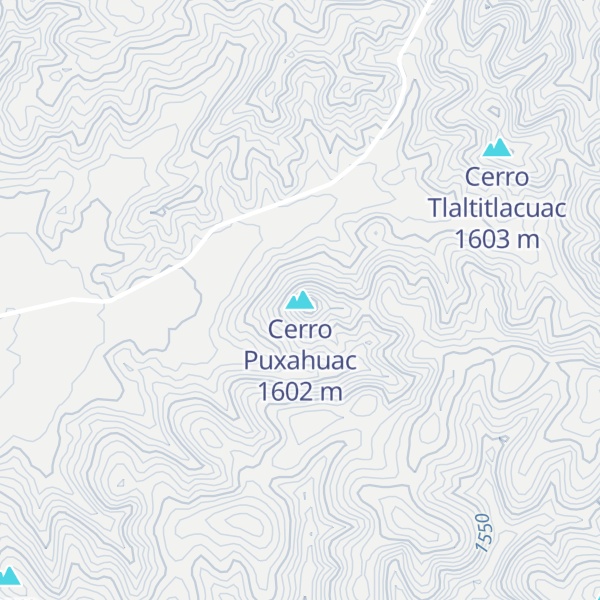 Map of Cerro Puxahuac