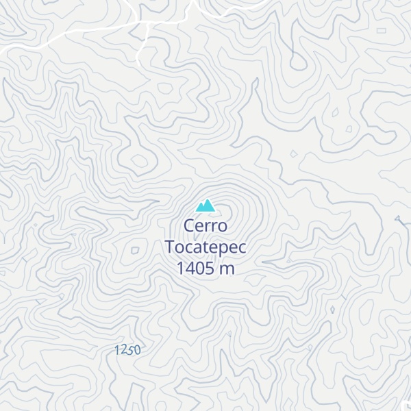 Map of Cerro Tocatepec
