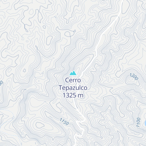Map of Cerro Tepazulco