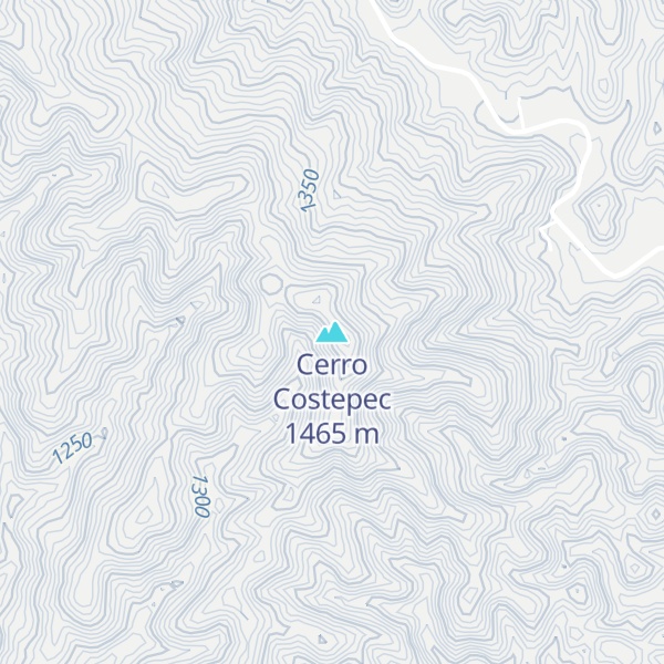 Map of Cerro Costepec