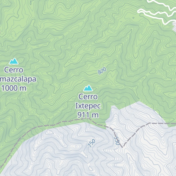 Map of Cerro Ixtepec