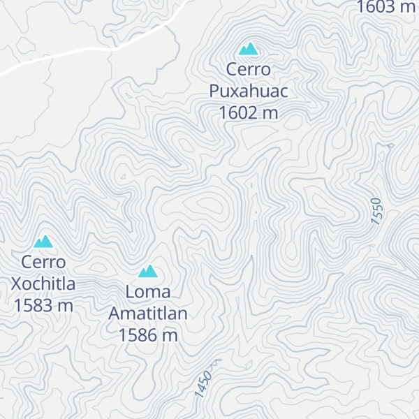 Map of Cerro Cuayagualole