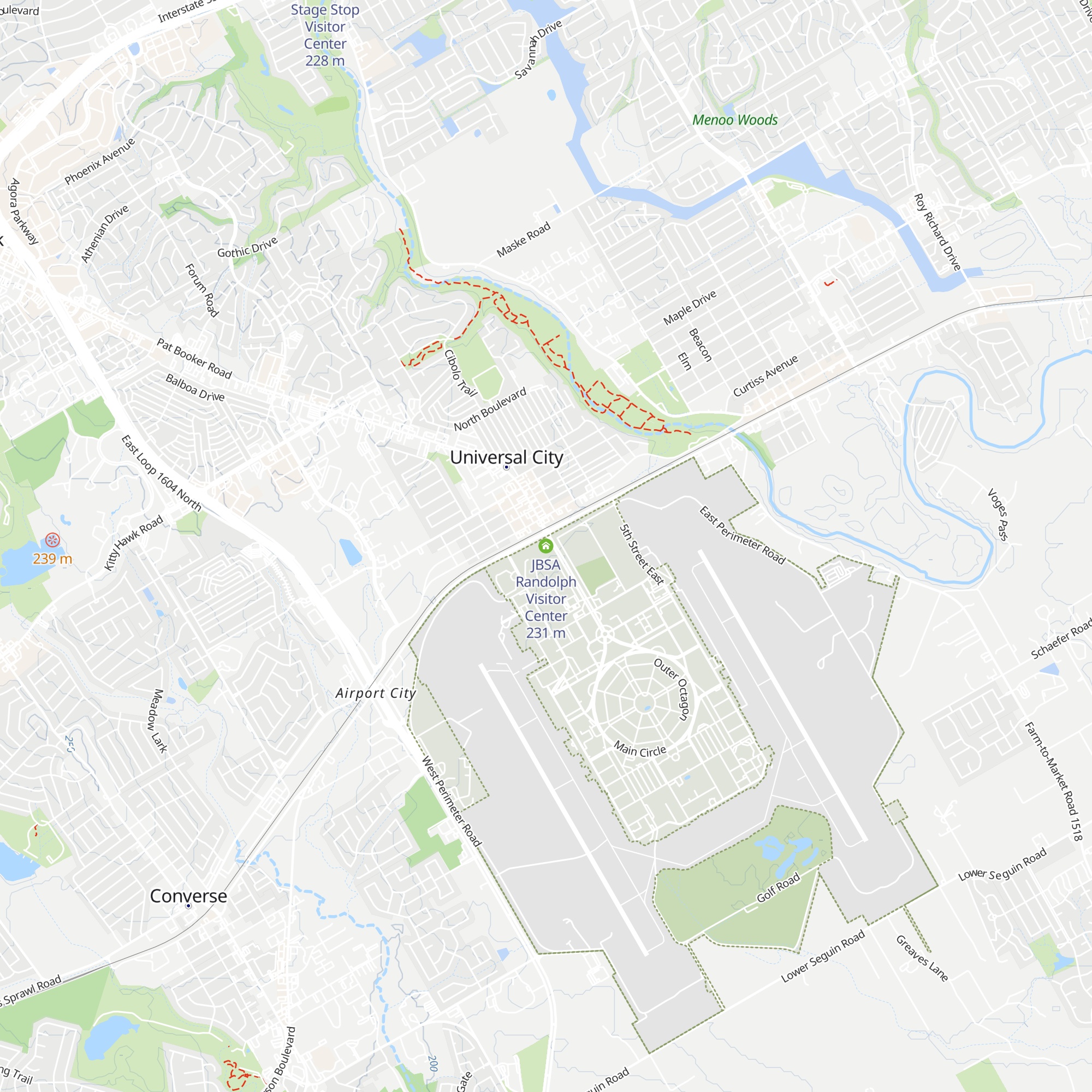 JBSA Randolph Visitor Center map