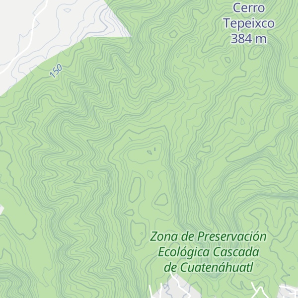 Map of Cerro Tepeyacapa