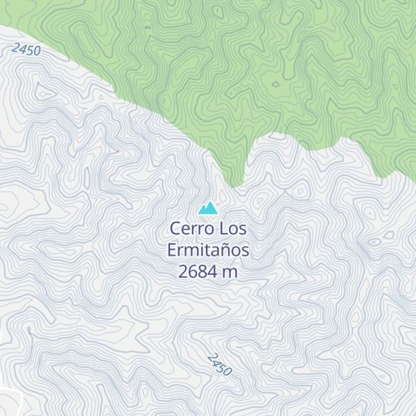 Map of Cerro Los Ermitaños