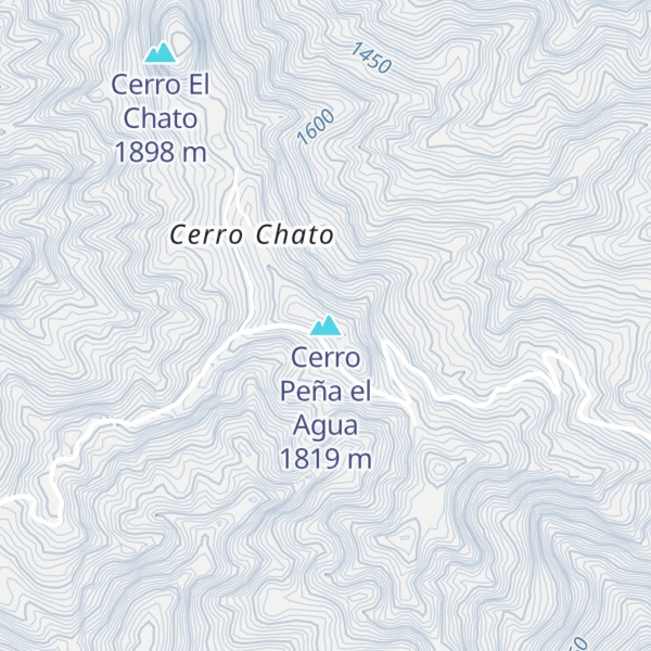 Map of Cerro Peña el Agua