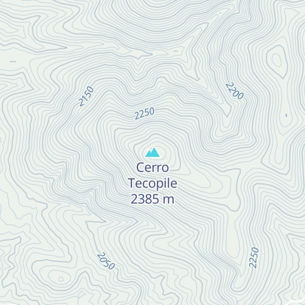 Map of Cerro Tecopile