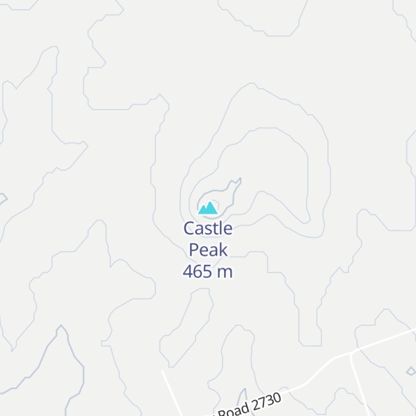 Map of Castle Peak