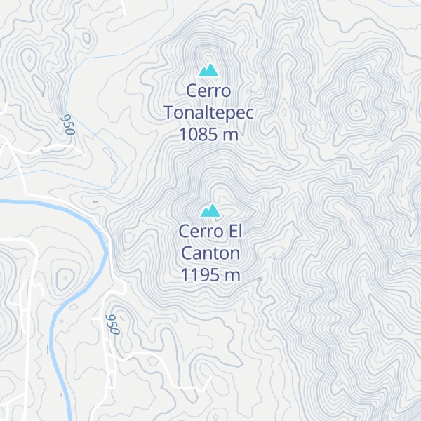 Map of Cerro El Canton
