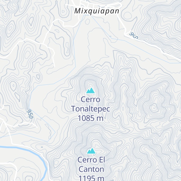 Map of Cerro Tonaltepec