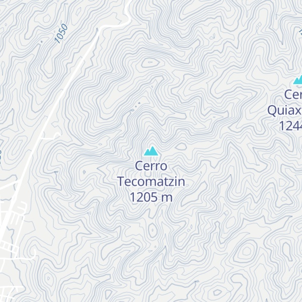 Map of Cerro Tecomatzin