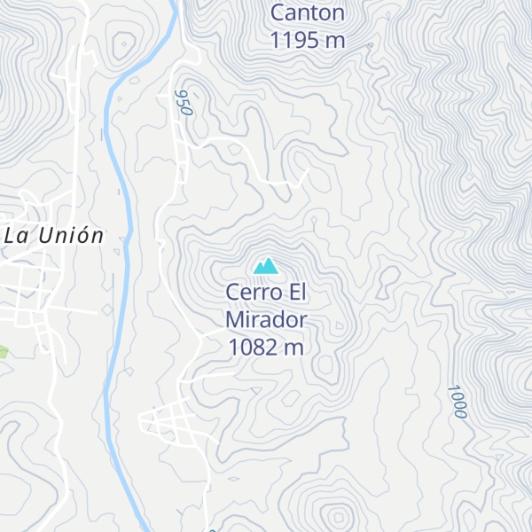 Map of Cerro El Mirador