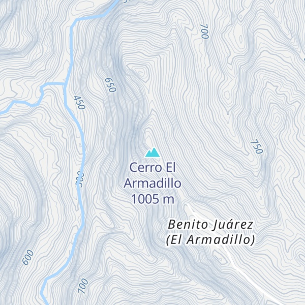 Map of Cerro El Armadillo