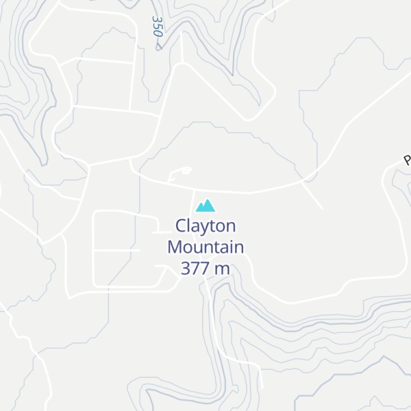 Map of Clayton Mountain