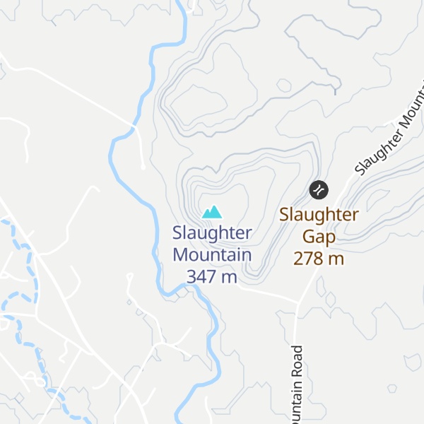 Map of Slaughter Mountain