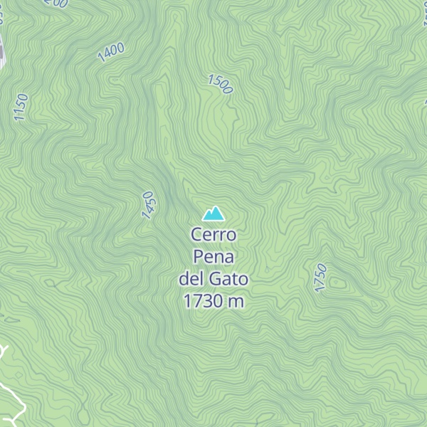 Map of Cerro Pena del Gato