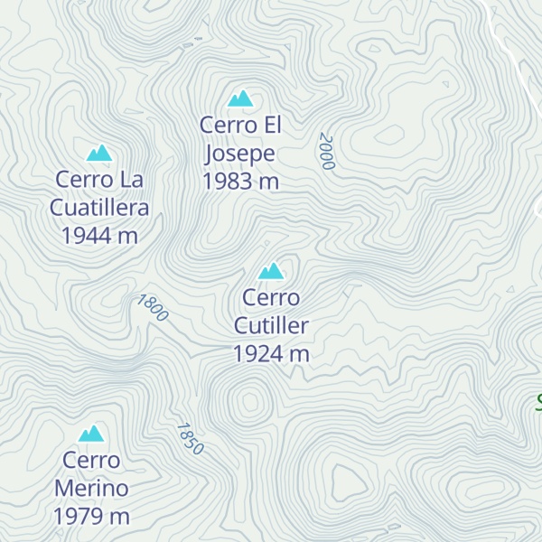 Map of Cerro Cutiller