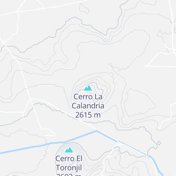 Map of Cerro La Calandria