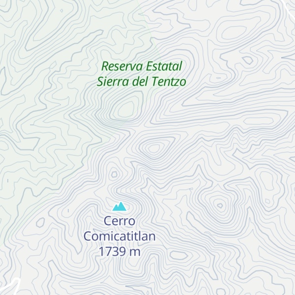 Map of Cerro Tepenene