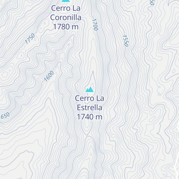 Map of Cerro La Estrella