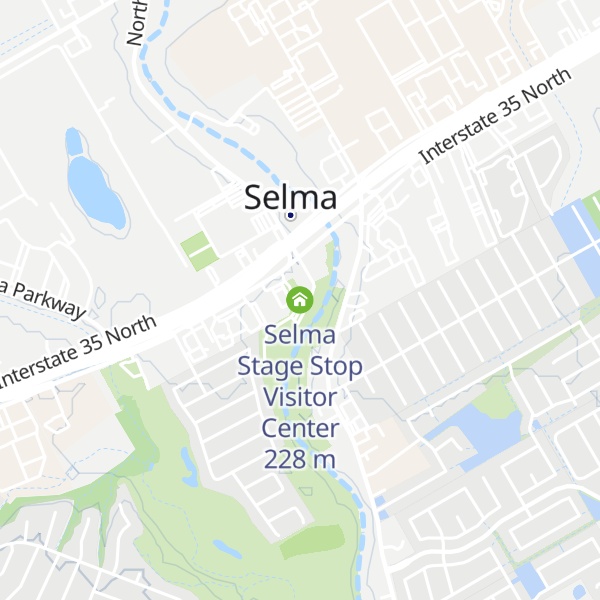 Map of Selma Stage Stop Visitor Center