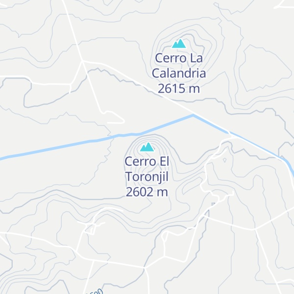 Map of Cerro El Toronjil