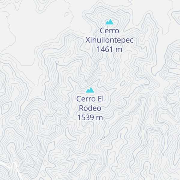 Map of Cerro El Rodeo