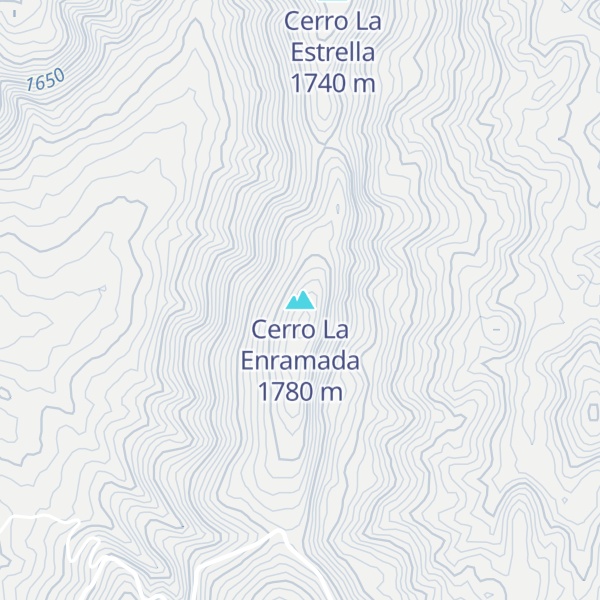 Map of Cerro La Enramada