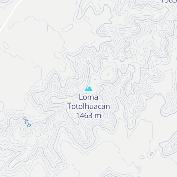 Map of Loma Totolhuacan