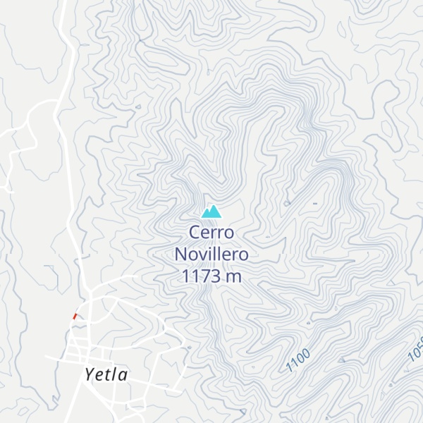 Map of Cerro Novillero