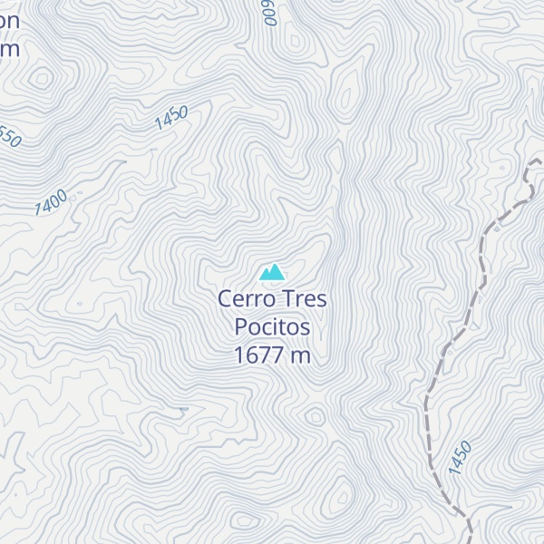 Map of Cerro Tres Pocitos